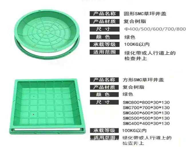乌审树脂复合种植井盖展示